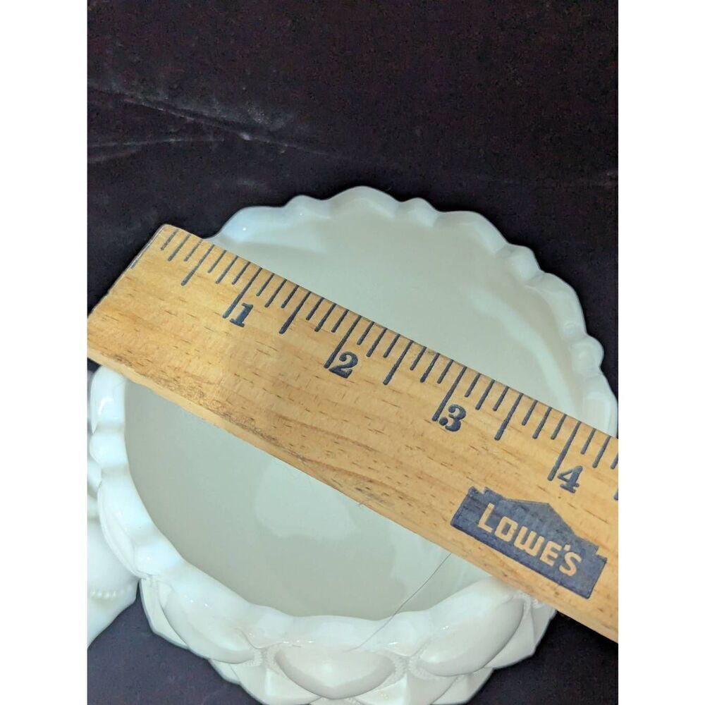 Fostoria Milk Glass Heavy Pedestal Vase With Lid - Picture 5 of 8